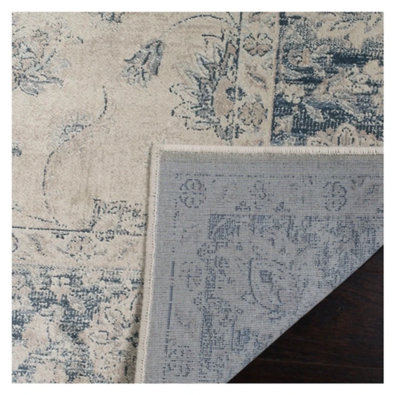 Stone Blue Vinton Traditional Area Rug