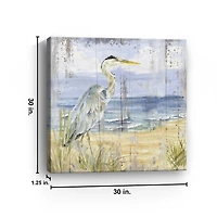 Rustic Birds of the Coast I Canvas Art Print