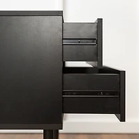 Black Mid-Century Modern Accent Table