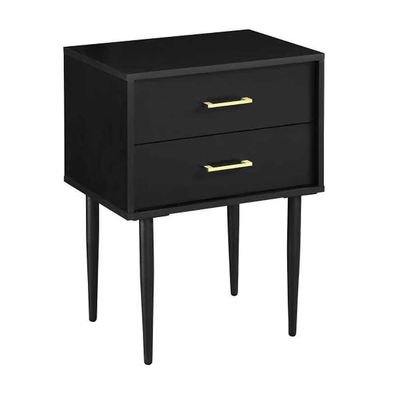 Black Mid-Century Modern Accent Table