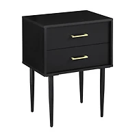 Black Mid-Century Modern Accent Table