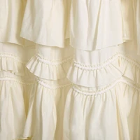 Ivory Kimmie Ruffle Shower Curtain