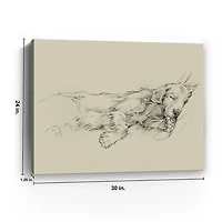 Dog Days III Canvas Art Print