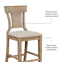 Ray Brown with Gray Wash Finish Counter Stool