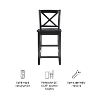 Carter X-Back Counter Stool