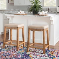 Riverdale Acacia Wood Counter Stool