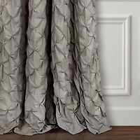Gray Ravello Pintuck Curtain Panel, 84 in.