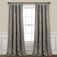 Gray Ravello Pintuck Curtain Panel, 84 in.