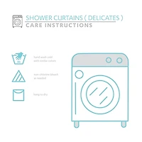 Blush Riley Cascading Bows Shower Curtain