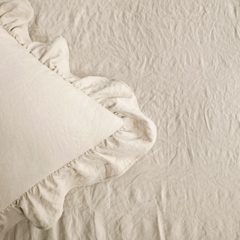 Tan Ruffle Skirt 3-pc. King Comforter Set