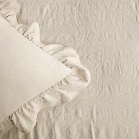 Tan Ruffle Skirt 3-pc. King Comforter Set