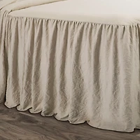 Tan Ruffle Skirt 3-pc. King Comforter Set