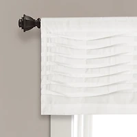 White Wave Pattern Valance