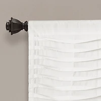 White Wave Pattern Valance