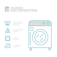 White Wave Pattern Valance