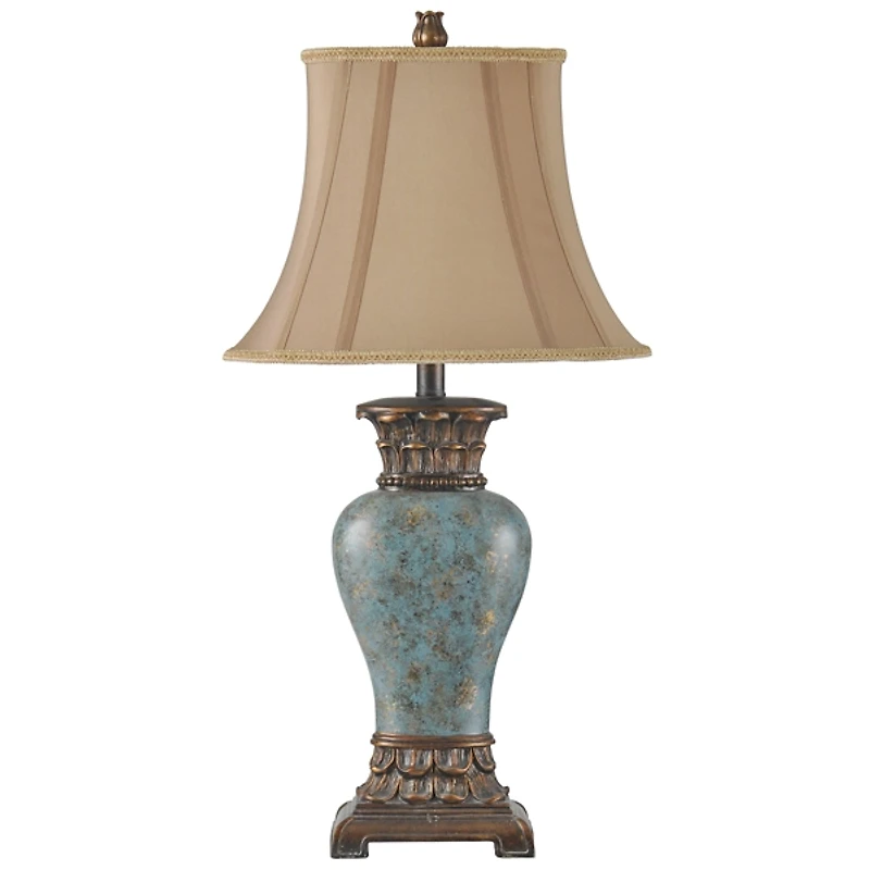Barbados Blue Traditional Table Lamp
