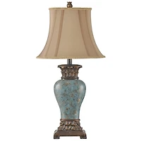 Barbados Blue Traditional Table Lamp
