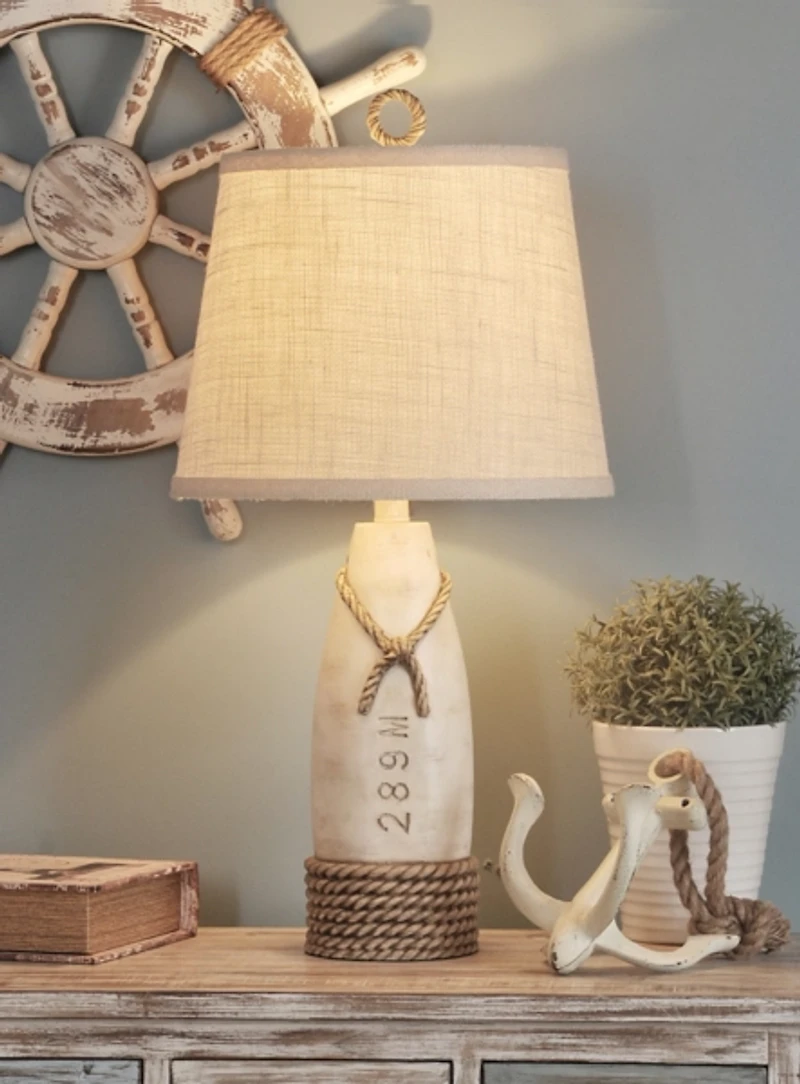 Martha's Vineyard White Buoy Table Lamp