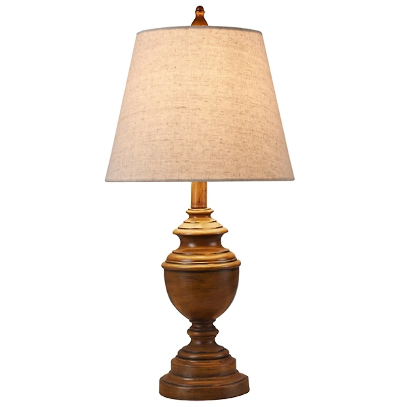 Brown Farmhouse Accent Table Lamp