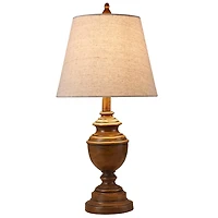 Brown Farmhouse Accent Table Lamp