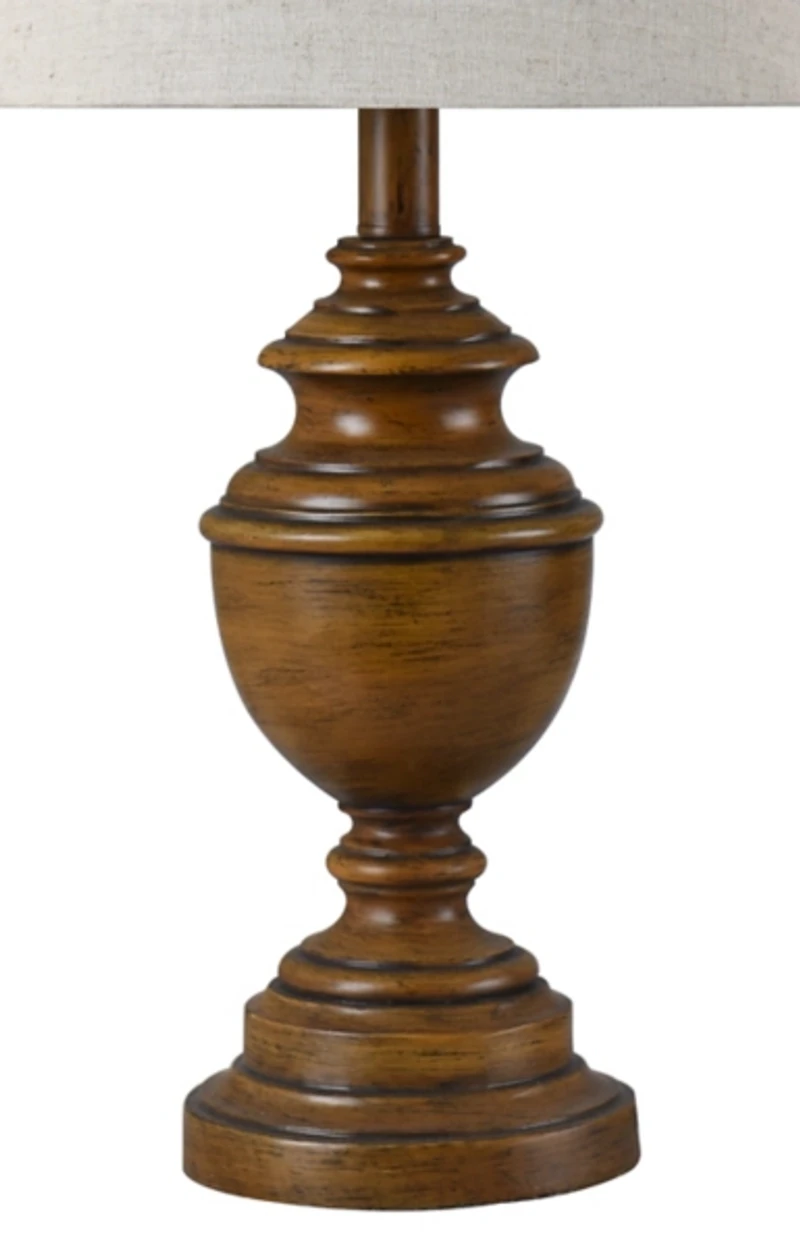 Brown Farmhouse Accent Table Lamp
