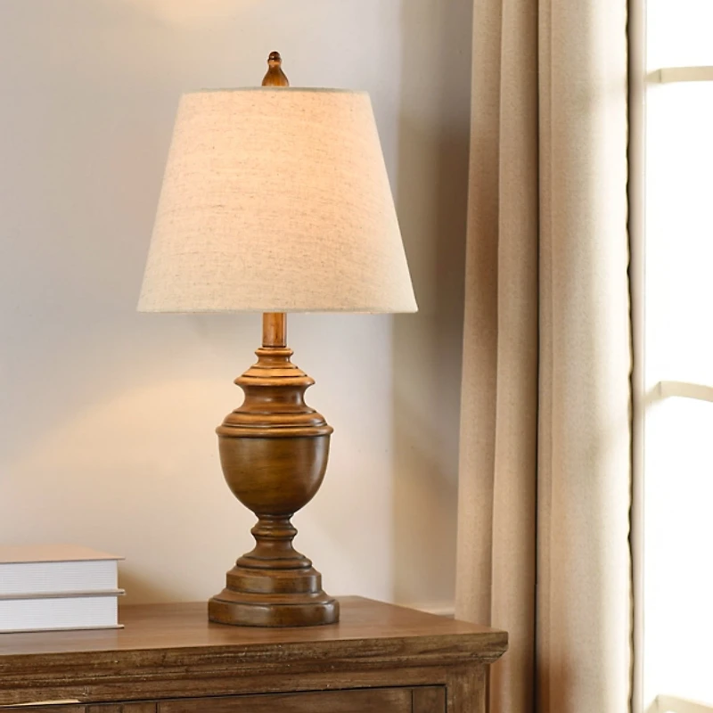 Brown Farmhouse Accent Table Lamp