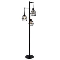 Bronze Metal 3-Tier Floor Lamp