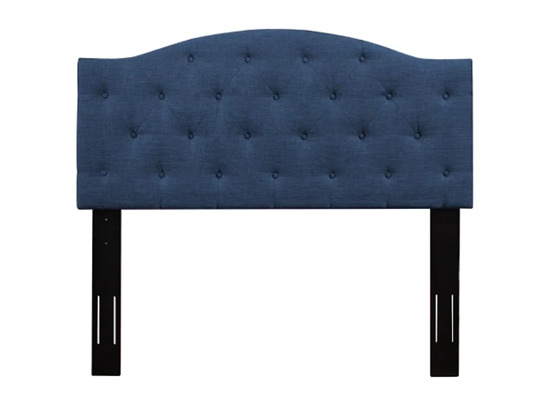 Navy Bryne Button Tufted Full/Queen Headboard