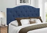 Navy Bryne Button Tufted Full/Queen Headboard