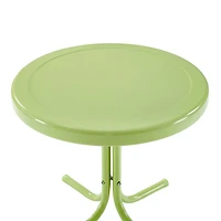 Key Lime Retro Metal Outdoor Side Table