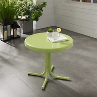Key Lime Retro Metal Outdoor Side Table
