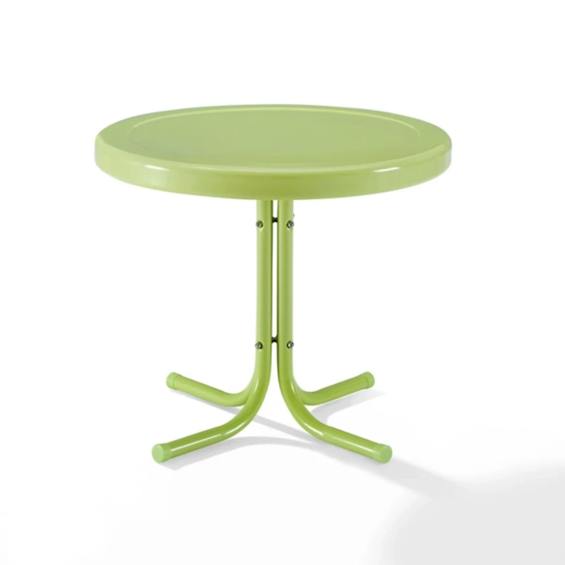 Key Lime Retro Metal Outdoor Side Table
