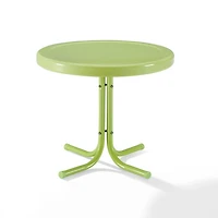 Key Lime Retro Metal Outdoor Side Table
