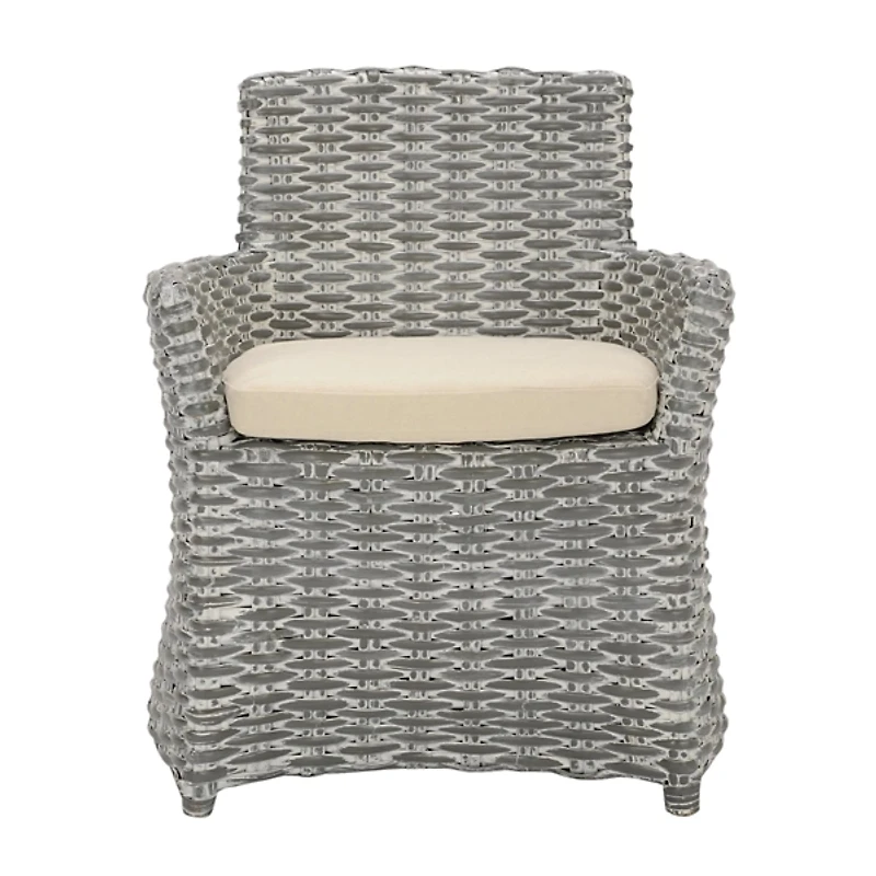 Gray Cabot Rattan Accent Chair