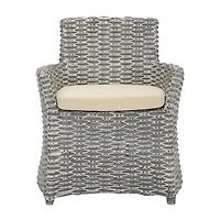 Gray Cabot Rattan Accent Chair