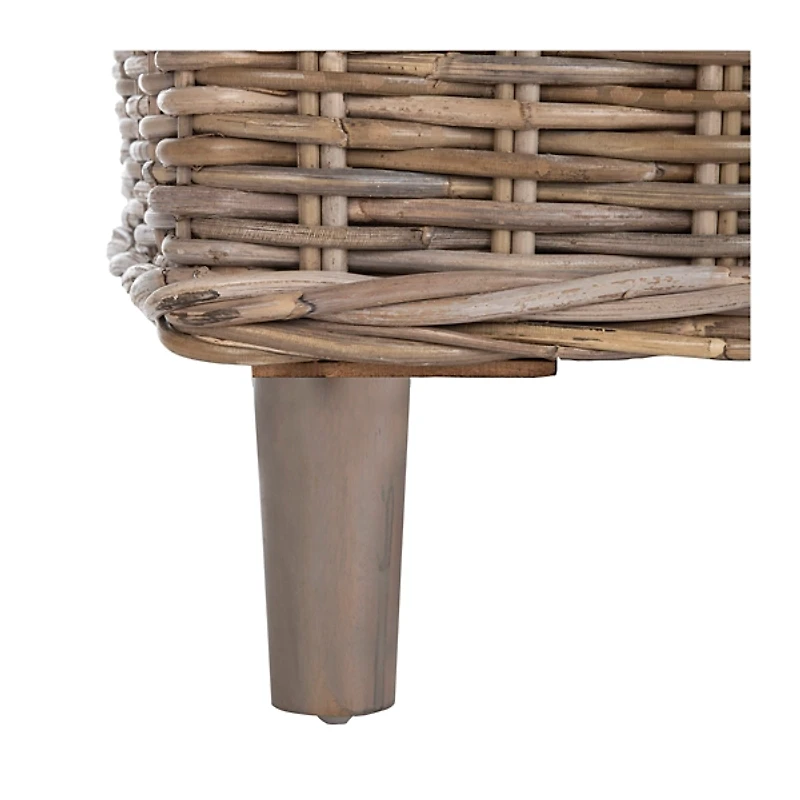 Natural Omar Rattan Barrel Accent Chair