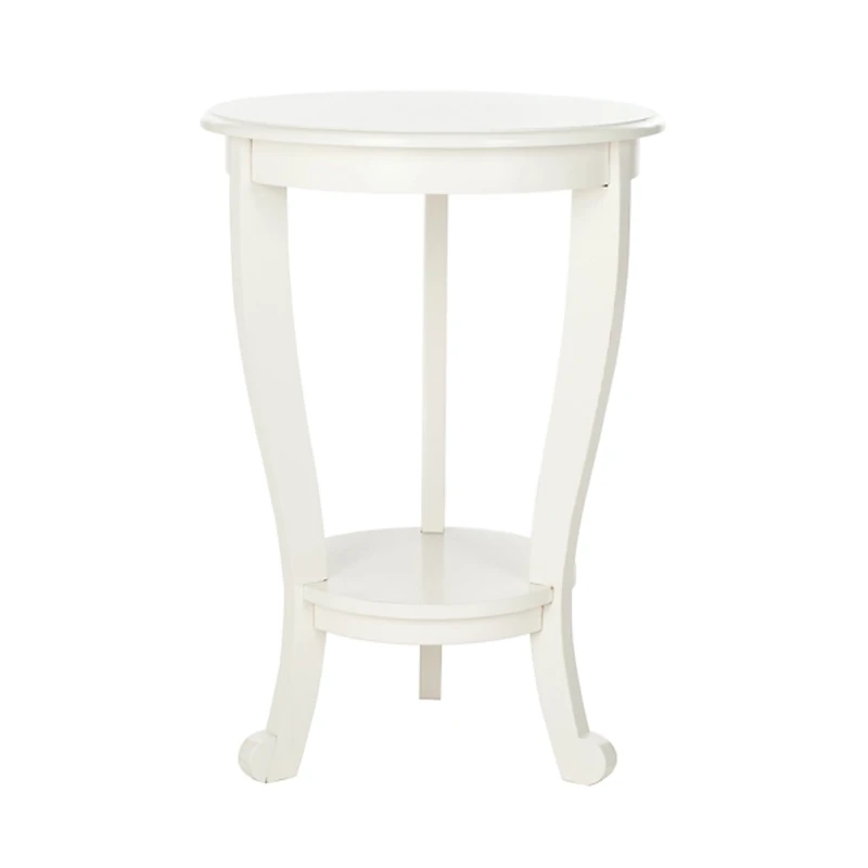 Cream Marion Pedestal Accent Table