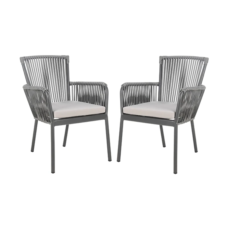SAFAVIEH Payton Rope Outdoor Chairs, Set of 2