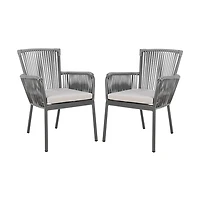 SAFAVIEH Payton Rope Outdoor Chairs, Set of 2