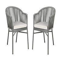 SAFAVIEH Rope Stackable Outdoor Chairs, Set of 2