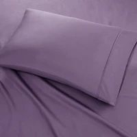 Purple Cotton Blend Sateen 6-pc. King Sheet Set
