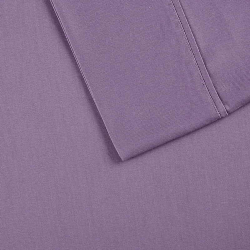 Purple Sateen 6-pc. California King Sheet Set