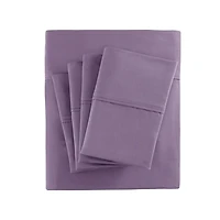 Purple Sateen 6-pc. California King Sheet Set