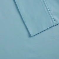 Aqua Cotton Blend Sateen 6-pc. Queen Sheet Set