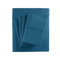 Teal Cotton Blend Sateen 6-pc. King Sheet Set