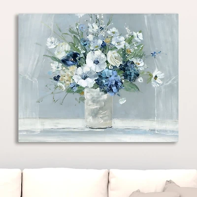 Blue Be Happy Giclee Canvas Art Print