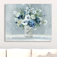Blue Be Happy Giclee Canvas Art Print