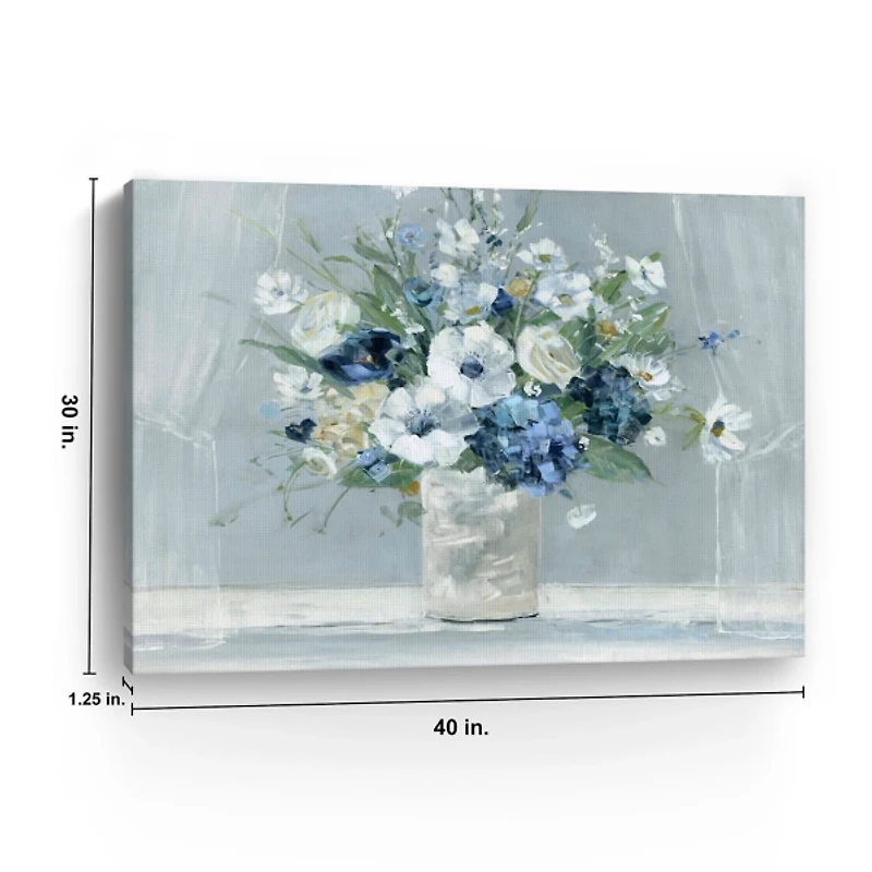 Blue Be Happy Giclee Canvas Art Print