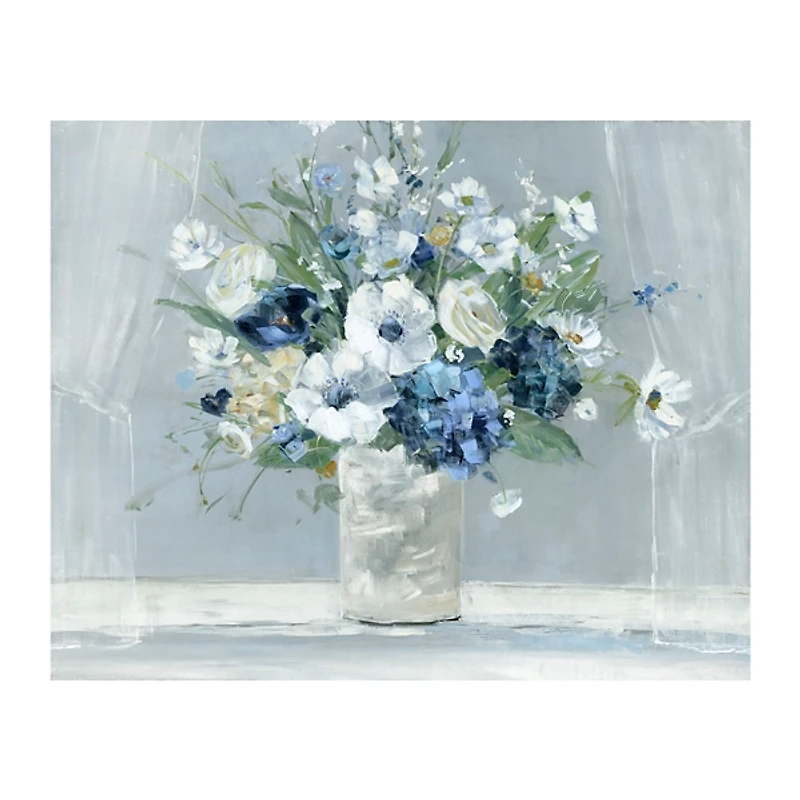 Blue Be Happy Giclee Canvas Art Print