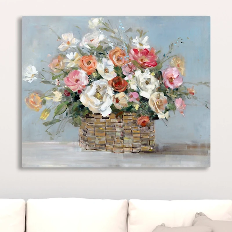 Fresh Flower Market Canvas Art Print
